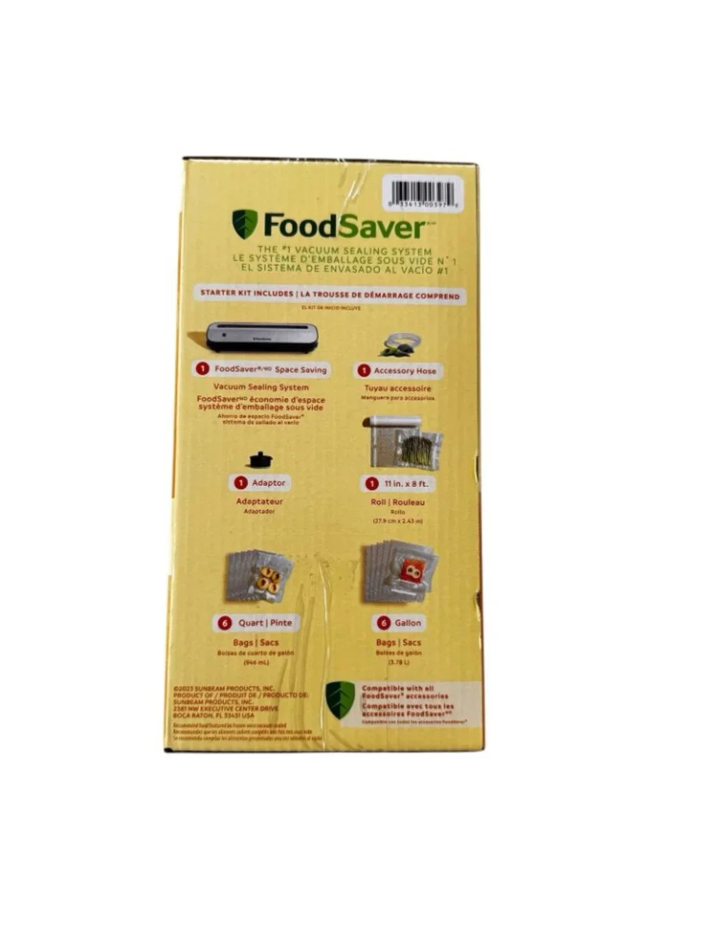 NEW FoodSaver Space Saving Vacuum Sealer with Bags VS1230 Unopened Box
